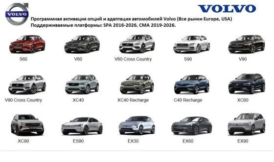 Volvo SPA Программная активация опций, Europe, USA Grigoriopol